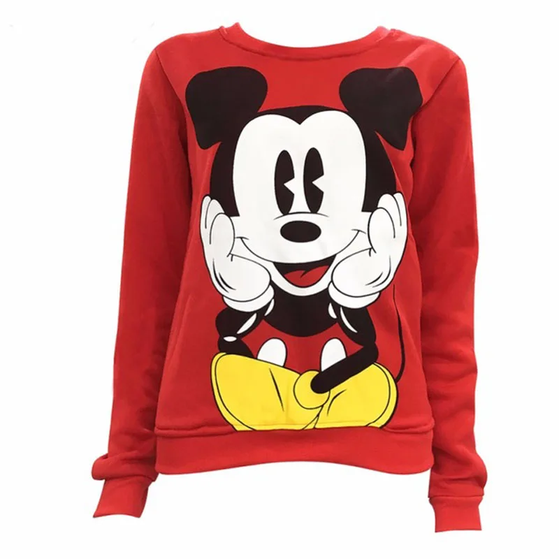

Mickey Mouse Print Hoody Female Long Sleeve Hoodies Women Pullovers Sweatshirts Mujer O-Neck Hoodies Lady's Sweatshirts S6865