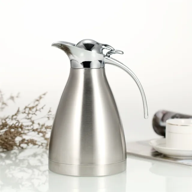 Best Price 1L Stainless Steel Vacuum Insulated Carafe Double Wall Coffee Pot Water Pitcher Thermal Carafe