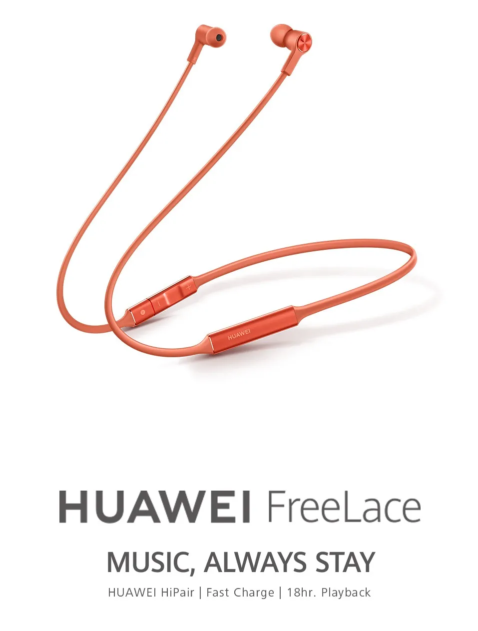 HUAWEI FreeLace беспроводной Bluetooth наушники кабель памяти+ металлическая полость+ жидкий кремний usb type-C штекер HiPair 18 ч воспроизведение