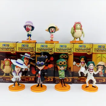 

7pcs/set Anime Action Figure Zero ONE PIECE Sabo Koala Leisz Max WCF Film GOLD Vol.4 PVC Model Cartoon Mini Doll Brand New 6CM