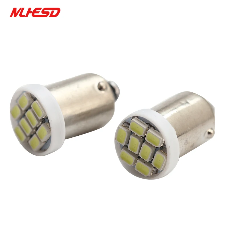 100 X грузовик светодио дный 24 В BA9S 8 SMD 1206 3020 H6W T4W 8 светодио дный 8smd Клин светодио дный свет лампы белый красные, синие желтый и зеленый цвета голубой лед 24 В