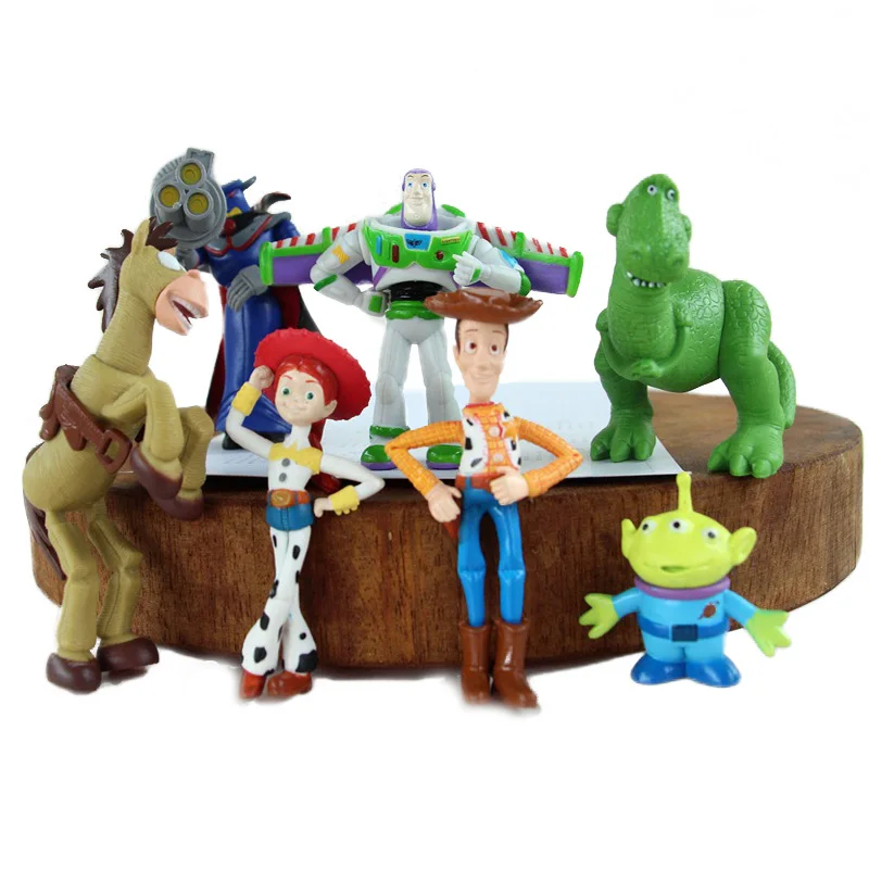 

Disney Juguete Historia Woody Buzz Lightyear Jessie Dinosaur Zurg PVC Toy Story Action Figure Kids Toys for Children A93