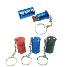 Металлический флеш-накопитель usb 2,0 с логотипом Custome и масляной бутылкой+ брелок для ключей 4 ГБ 8 ГБ 16 ГБ 32 ГБ 64 ГБ Usb флеш-накопитель