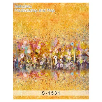 

Oil Painting Flowers backdrop Vinyl cloth High quality Computer printed custom Backgrounds