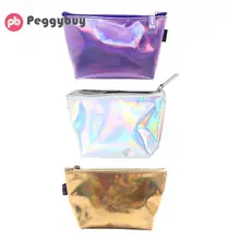 Mulheres Bolsa de Maquiagem portátil Organizador PU Senhoras Sacos De Armazenamento Caso Cosméticos