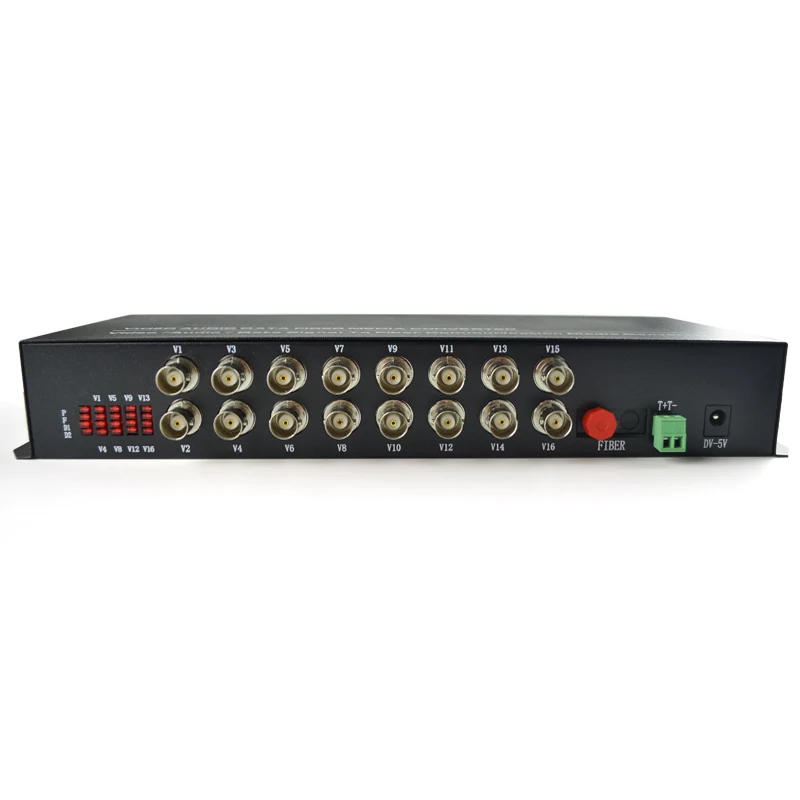 

1 Pair 2 Pieces/lot 16 Channel Video Optical Converter 1V1D Fiber Optic Video Optical Transmitter & Receiver 1CH +RS485 Data
