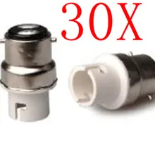 30 шт. B22-BA15D светодиодный адаптер с гнездом держатель лампы конвертер с отслеживанием НЕТ