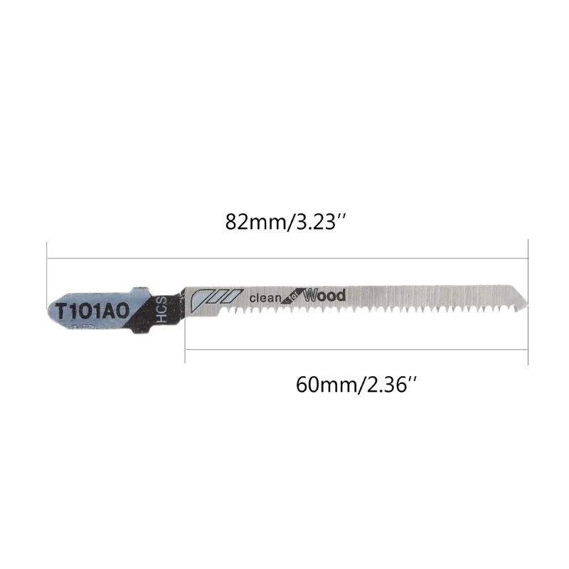 5 шт. T101AO HCS 100 мм Т-образный хвостовик лобзика лезвия кривой режущий инструмент наборы для пластика дерева Т-образный хвостовик лобзика лезвия