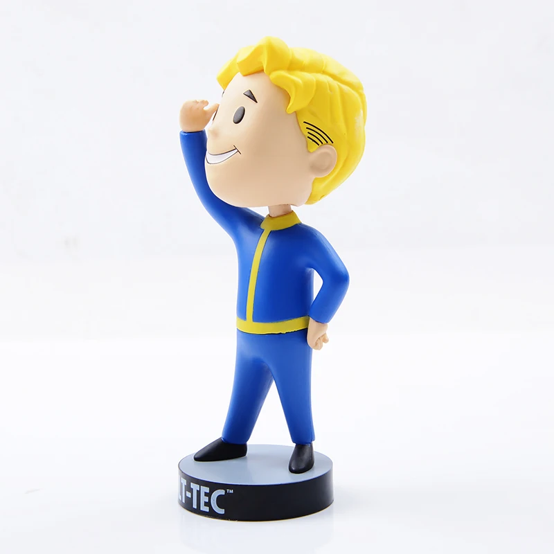 Игрушки аниме Fallout 4 Vault мальчик игровые головки fallout 4 игрушки Bobbleheads ПВХ фигурка игрушка для детский подарки день рождения кукла brinqudoes - Цвет: with bag