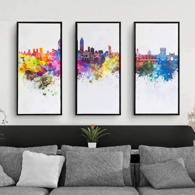 Модная Современная Гостиная cuadros decoracion картина маслом холст Настенная Mirage