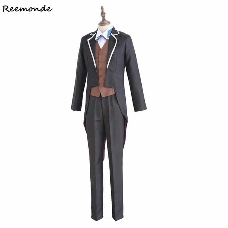 

Re Zero kara Hajimeru Isekai Seikatsu Cosplay Costume Subaru Natsuki Swallowtail Full Set Synthetic Wigs Men Boys School Uniform