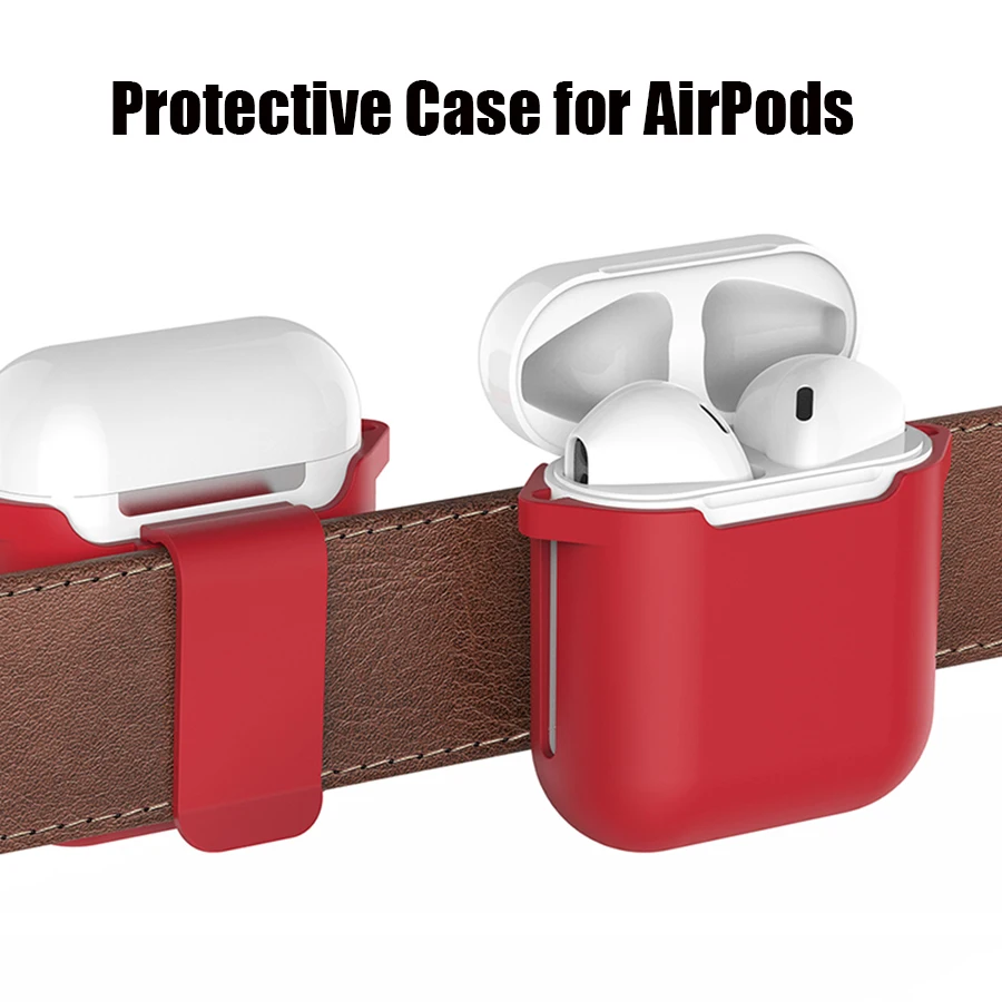 

Ahastyle For Apple Airpods Hard Shell Plastic Case Protective Cover Pouch Anti-Lost Protector Sleeve case Funda Coque for Airpod