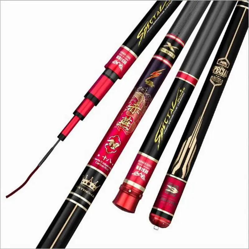 HZ Red Swallow Fishing Rod Fast Action Soft Tip Powerful Waist