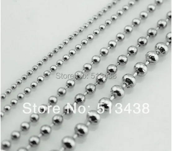 in buld size 2.0mm Lot 5 Meters meters thin width Ball beads Chain Jewelry Finding Stainless Steel | Украшения и аксессуары