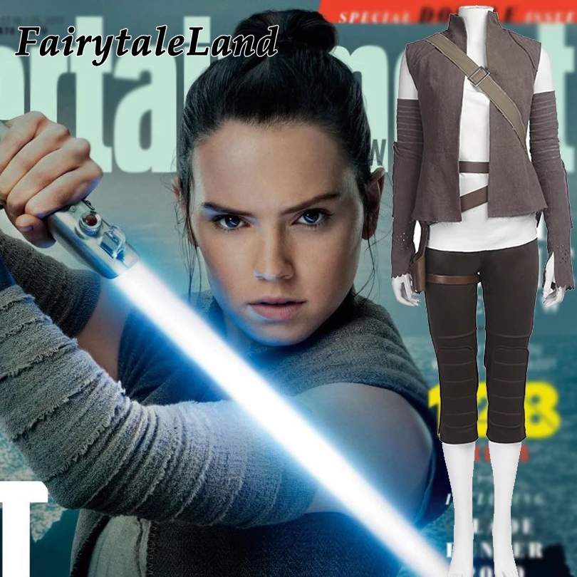 

Star Wars Rey Cosplay Costume Halloween Cosplay The Last Jedi Rey Costume Star Wars Costume suit Rey clothing Custom made