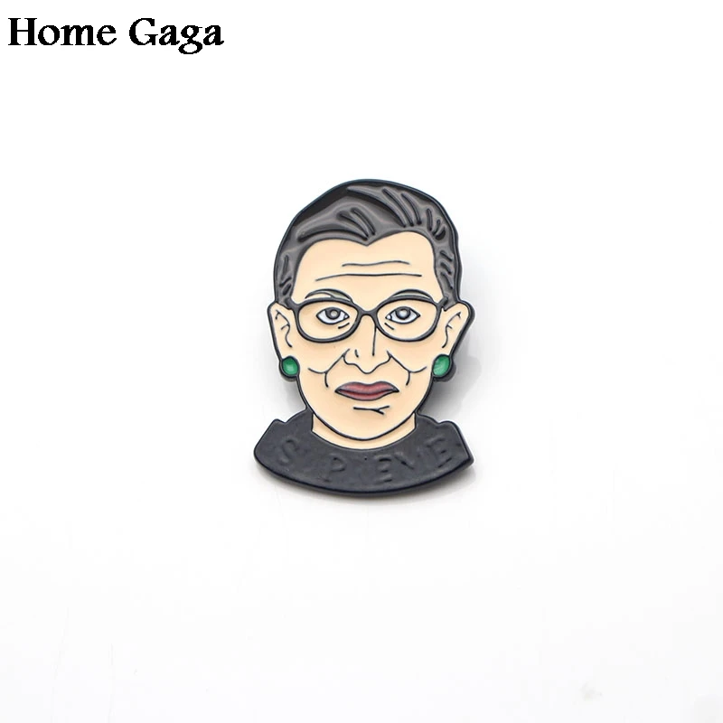 

Homegaga Ruth Bader Ginsburg Zinc pins para backpack pride clothes metal medal for bag shirt badge brooches for men women D1311
