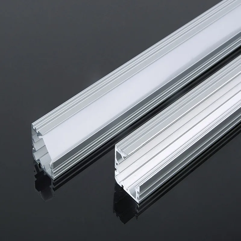 

PCB:12MM,SIZE W19MMxH19MM V led aluminium profile for jewelry counter corner led rigid bar luminaria floor light 100pcs/lot