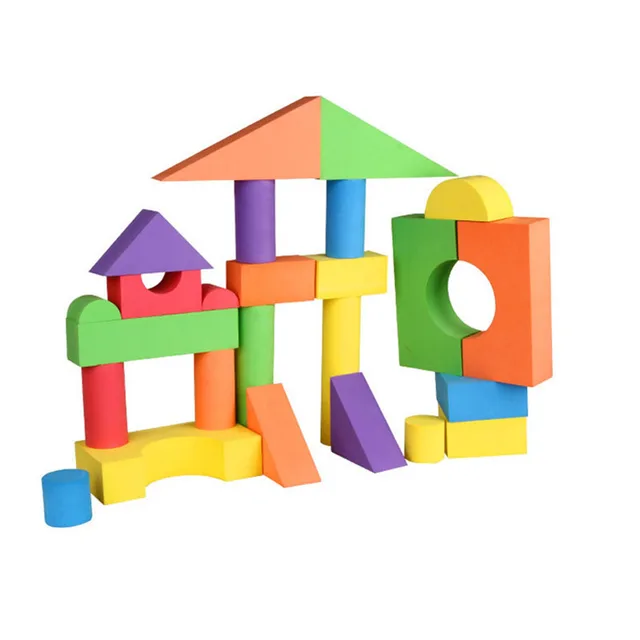 38PCS Hot Selling EVA Safe Children Building Brick Block Foam Construction Soft Toy Kid Kids Intelligence Exercise Assembled 4