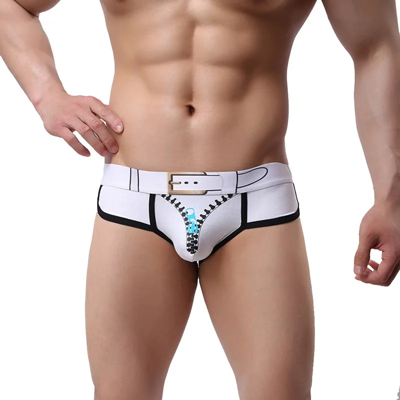 Men Underwear Ice Breathable Boxers Underwear Mens Boxer Male New Fashion Hot Transparent Underwear Men Pouch Zipper SML