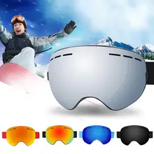 Новые лыжные очки для мужчин женщин Двойные линзы Анти-Туман Лыжные очки снежные очки для катания на лыжах и сноуборде