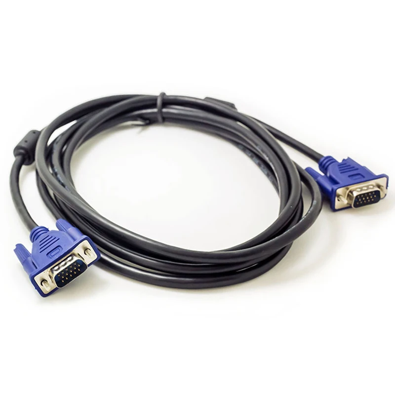 Кабель HD VGA папа-папа 3+ 5 Pin VGA D-Sub кабели видео соединительный кабель 1,5 м 1,8 м 3 м для компьютера проектор монитор HDTV экран