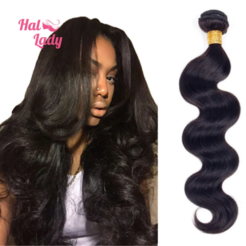 

1 Piece Halo Lady Human Hair Extensions Unprocessed Brazilian Virgin Hair Body Wave Hair Weaves 26 28 30 32 34 36 38 40 inches
