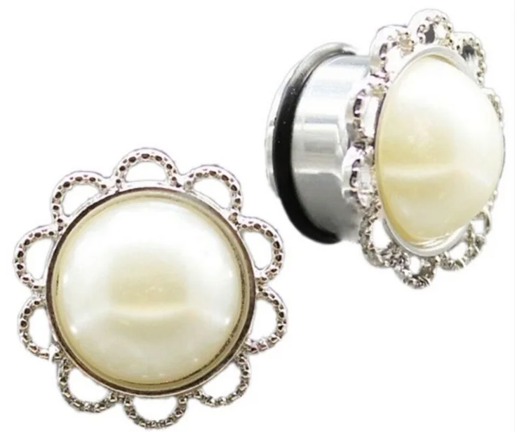 

2016 New Ear Expander Flesh Ear Plugs and Tunnels 1 pair/lot Earring Gauges Stretcher Expander Body Jewelry (8MM-12MM) Piercing