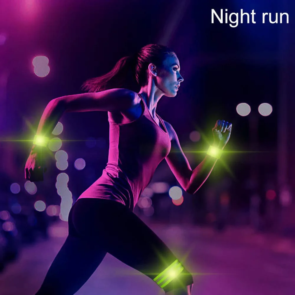 Желтые светоотражающие повязки ремень для спорта на открытом воздухе ...