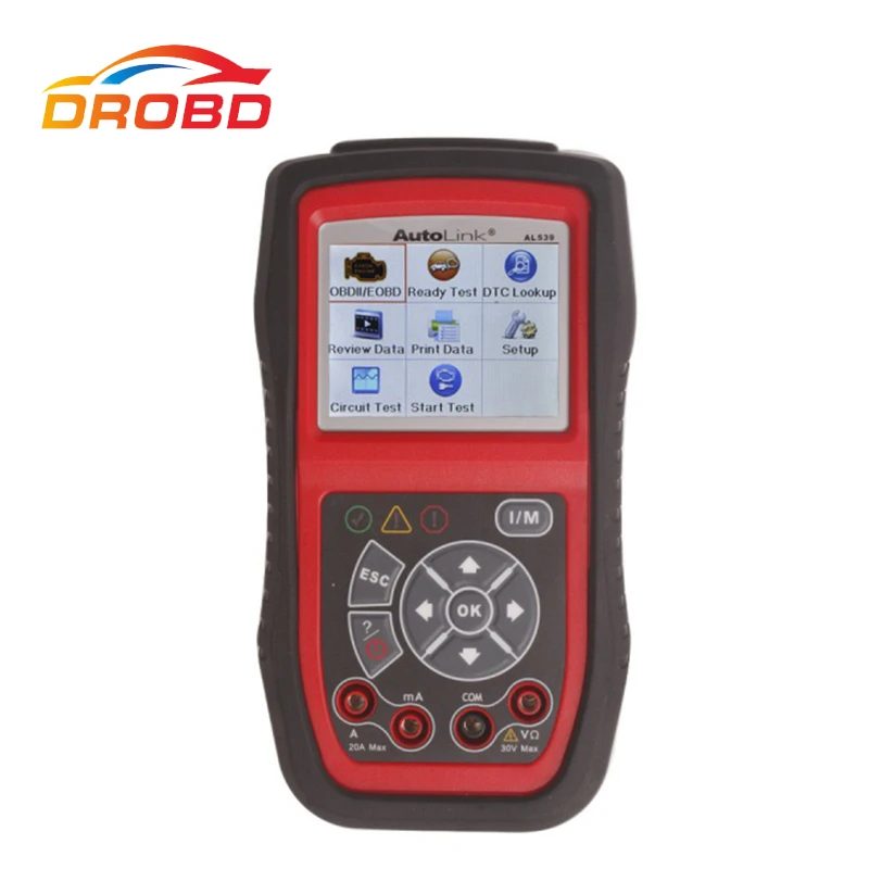 US $119.95 Original Autel AutoLink AL539 OBD2 OBDIICAN SCAN TOOL DiagnosticTool Internet Update Online Multilingual Menu