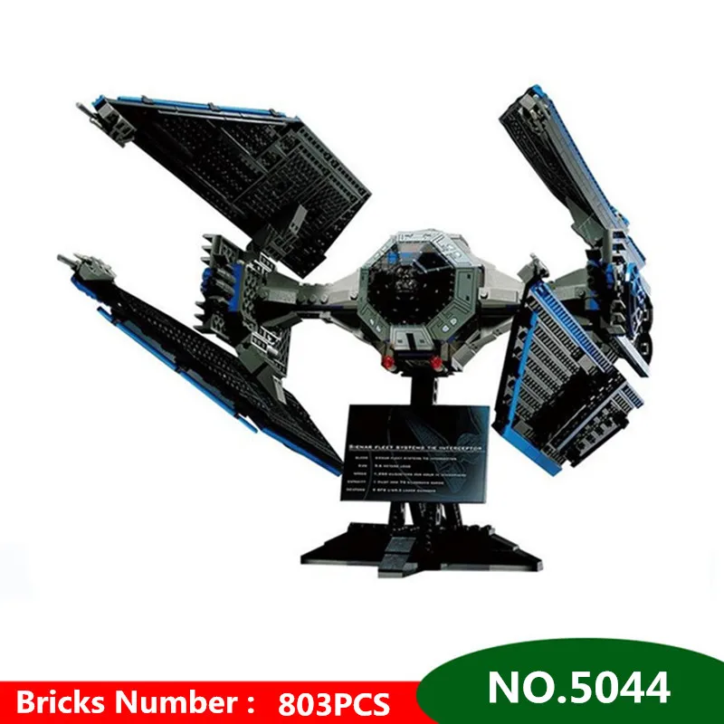

703pcs Diy Star Wars Building Blocks Model Limited Edition The TIE Interceptor Compatible With Legoingly Toys For Children Gift