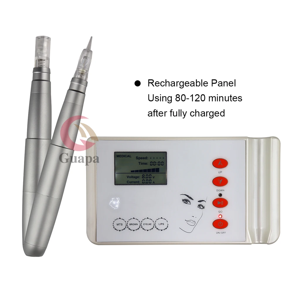 Перманентный макияж микропигментная машина роторный мотор тату ручка с ЖК-дисплеем сенсорный экран тату машина для губ брови