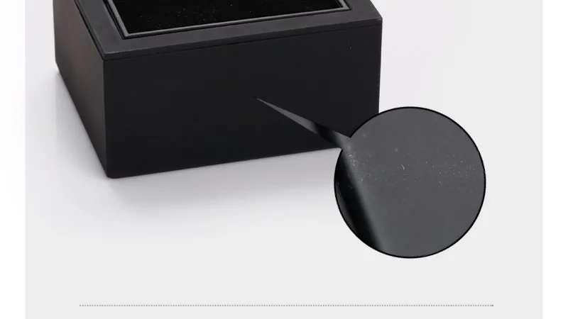 Индивидуальный Дизайн Модный черный прямоугольный подарок запонки коробка