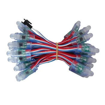 

100X High quality DC5V input 9mm RGB full color WS2811 digital led string light for decorate free shipping