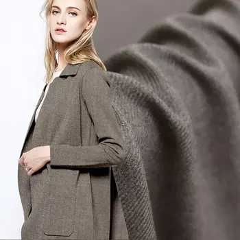 

Fashion imported twill woolen delicate wool fabric for coat suit ultra soft autumn and winter fabrics diy tissu patchwork telas