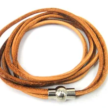 Магнит пряжка многокамерные кожаный браслет