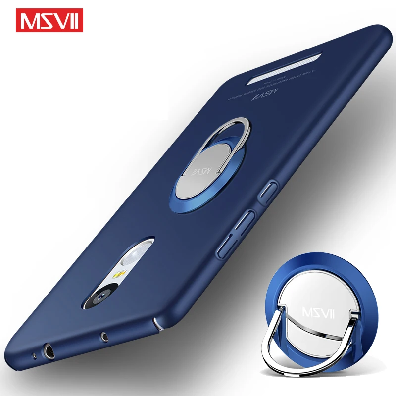 MSVII Cover For Xiaomi Redmi Note 3 Case Slim Frosted Cases Xiomi Note3 Ring Holder Pro Phone |