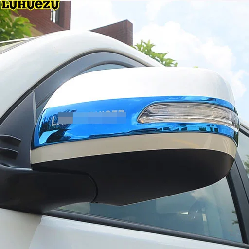 Luhuezu 2pcs Stainless Steel Door Mirror Trim Side Mirror Cover For