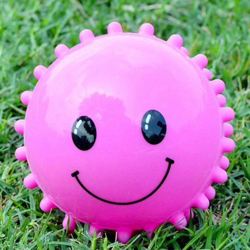 

3Pcs/Lot Colorful Soft Plastic Toy Balls Smiling Face Baby Kid Inflatable Hand Caught Learning Grasping Children's Favor Gift