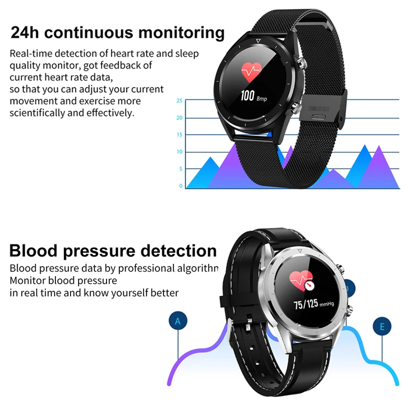DT28 мужские Смарт-часы IP68 Водонепроницаемые ЭКГ монитор сердечного ритма и артериального давления фитнес-трекер умные часы спортивный умный Браслет