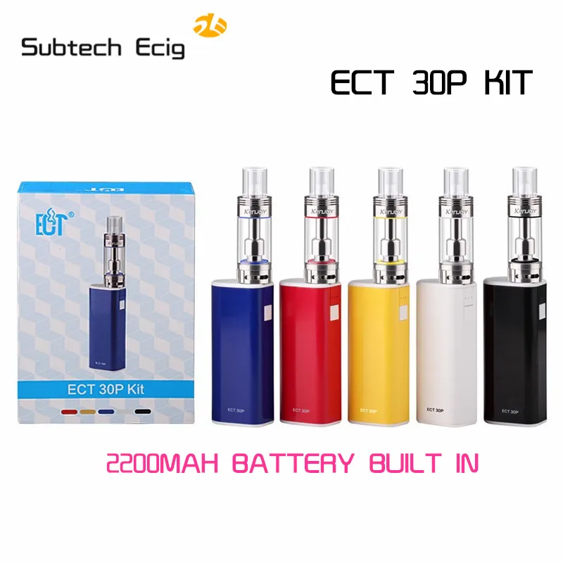 Original e cigarette ECT 30P kit Vaporizer 2.5ml atomizer