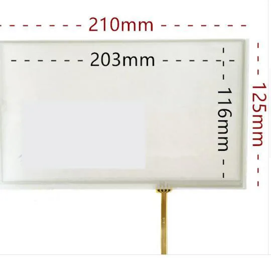 9 Inch 4 wire resistive touch screen LCD panel 210*125 industrial control machine | Компьютеры и офис