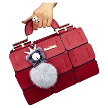De las mujeres Famosas Marcas de Sutura Boston Bolso de Hombro Inclinado Del Bolso de Las Señoras de Las Mujeres de LA PU Bolsas de Mujer bolso de cuero