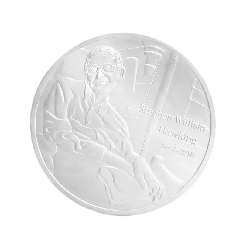 Stephen Hawking Commemorative Coin Non currency Bitcoin Art Collection Memorial Coins Art Collection