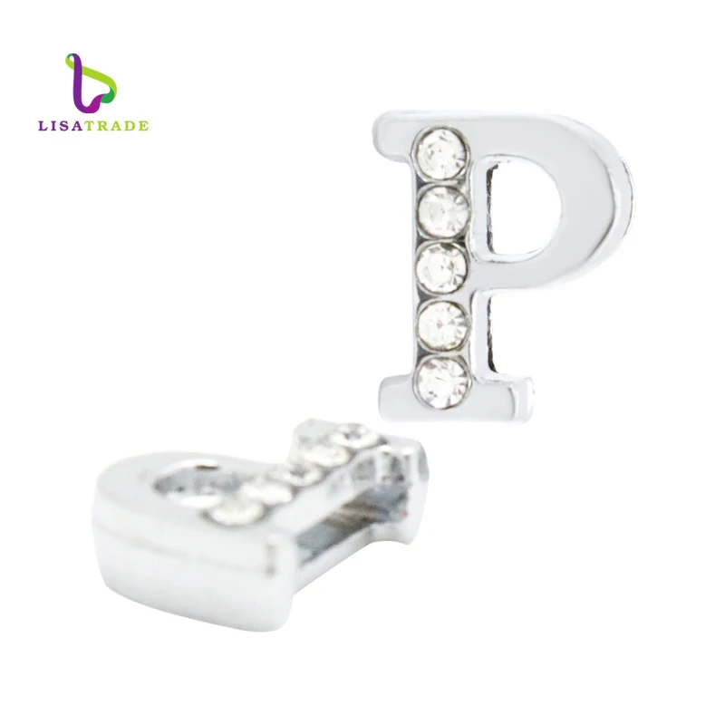 130 шт. модные ювелирные украшения с надписью стразы 8 мм LSSL04 * 130|slide letters|rhinestone slide