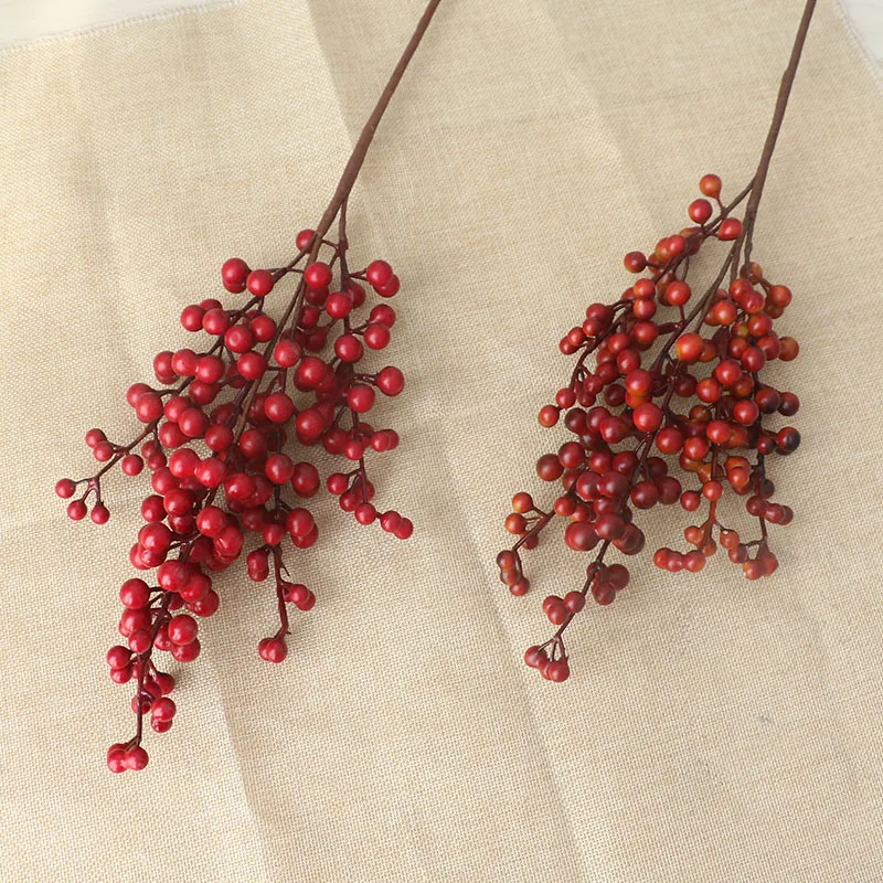 Artificial Berries Branch Plastic Fake Flowers