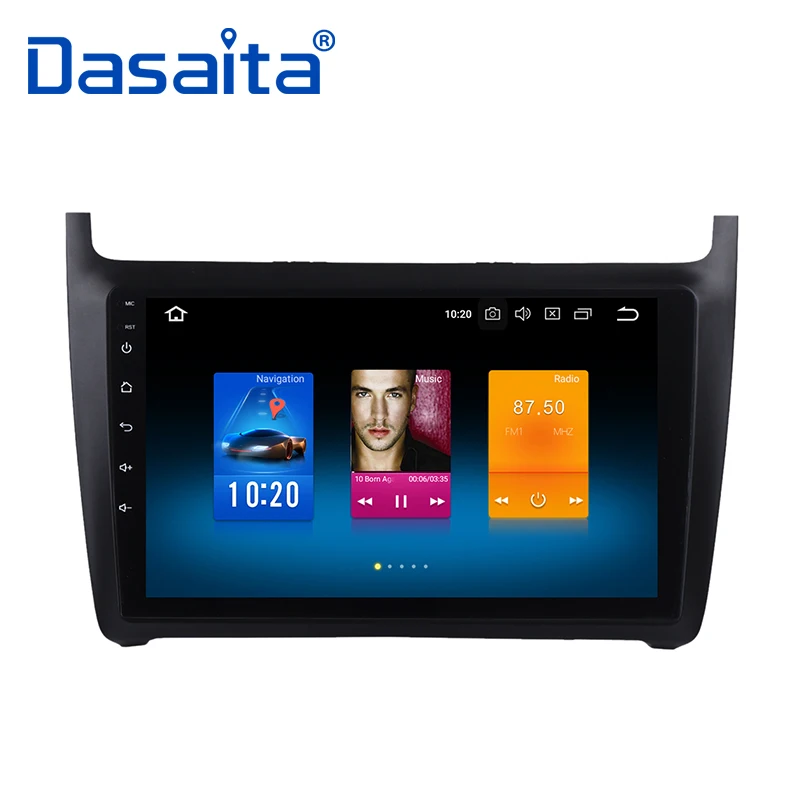 Perfect 9" HD Digital Touch Screen 1080P Video Octa Core Android 9.0 Auto Stereo Multimedia for VW New Polo 2013 2014 2015 2016 2017 1