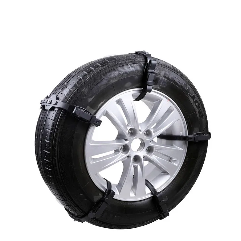 

5pcs/set Emergency car anti-slip chain tendon thickened TPU-free jack chain snow sand tire non-slip (5pcs for one tire)