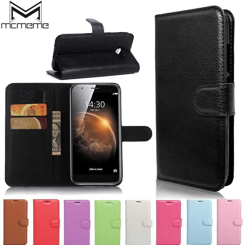 

MCMEME Case For Huawei G8 card holder cover For Huawei Ascend G8 leather phone case ultra thin wallet flip cover Quality Holster