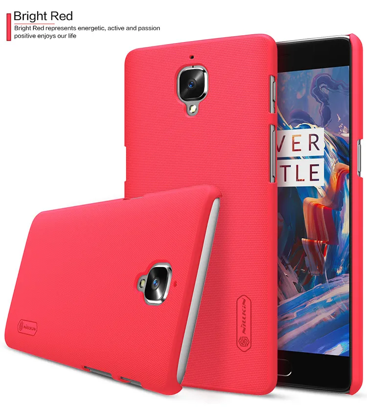 One plus 3 Чехол Oneplus 3 чехол NILLKIN супер матовый защитный жесткий чехол для Oneplus3 Oneplus 3T в розничной упаковке+ подарок