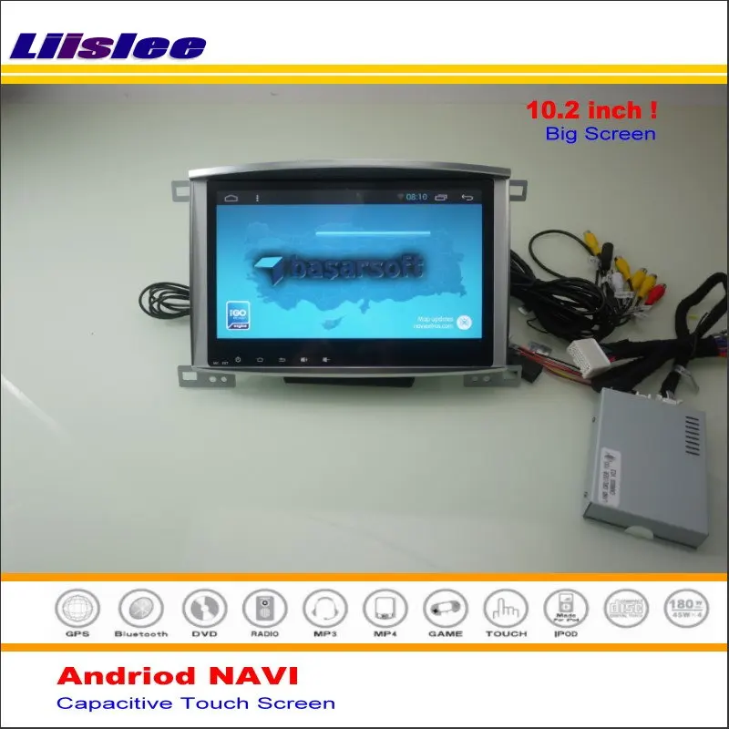 Liislee автомобильный Android gps навигационная система для Toyota Land Cruiser 100/для Lexus LX 470-Радио стерео Мультимедиа без DVD плеера